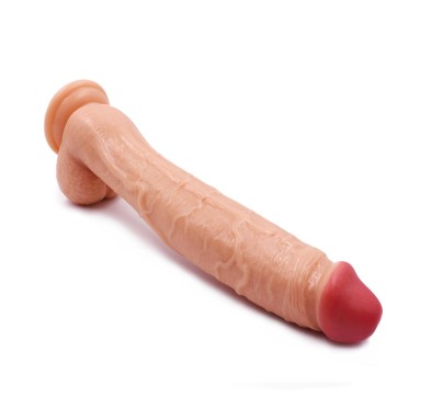 Gruby duży realistyczny penis dildo członek 31cm